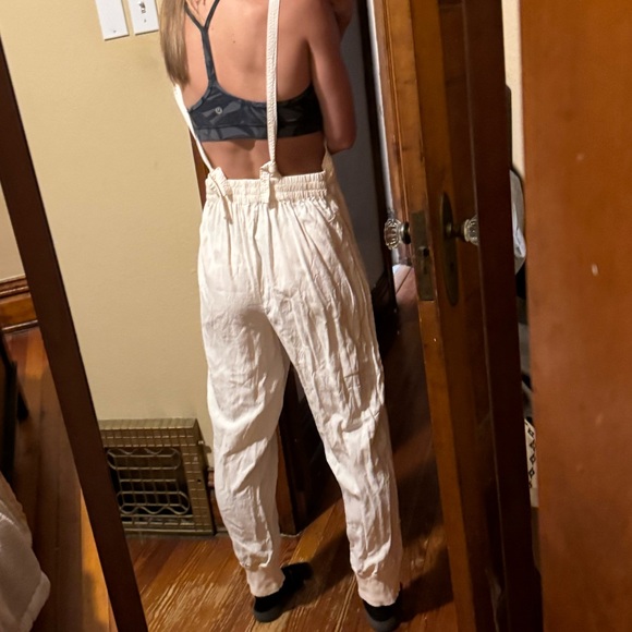 Free People Movement Split Rock Jumpsuit One Piece Cream size small - Picture 3 of 9